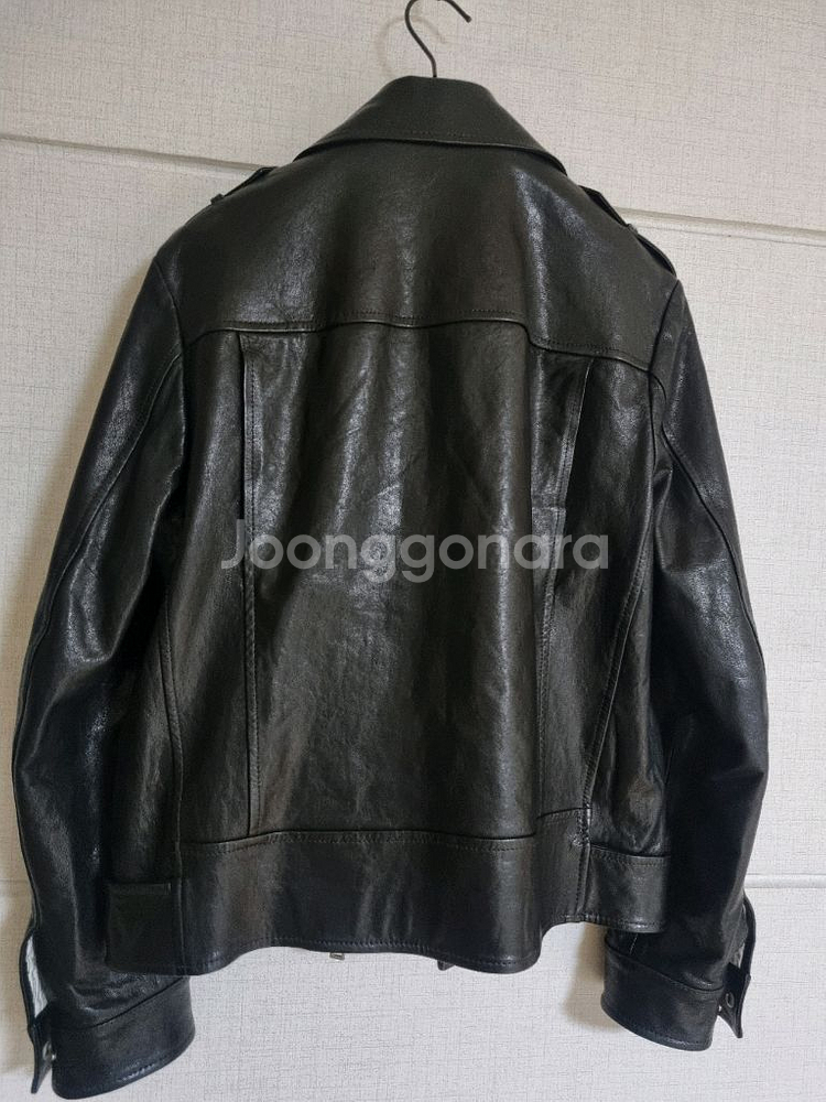 구찌 레더 바이커 자켓--1