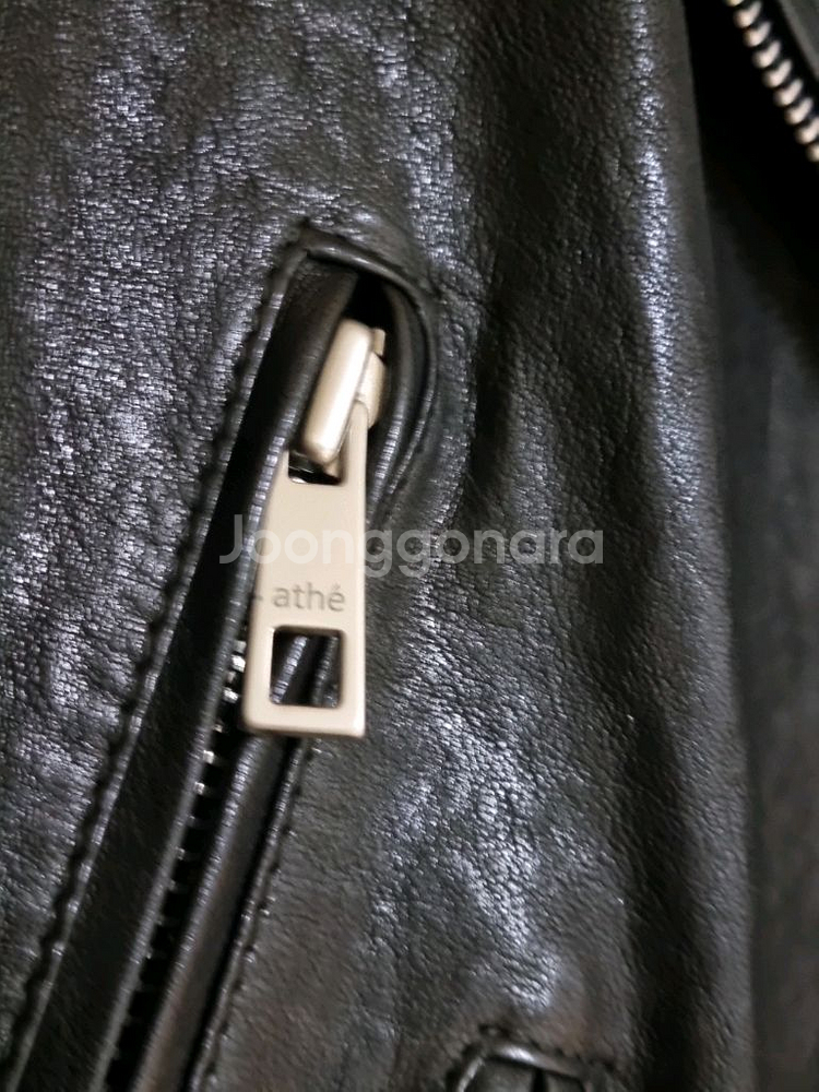 구찌 레더 바이커 자켓--4