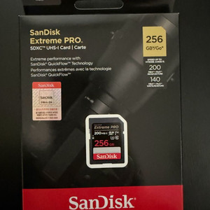 SanDisk Extreme PRO UHS-I 256GB (미개봉)