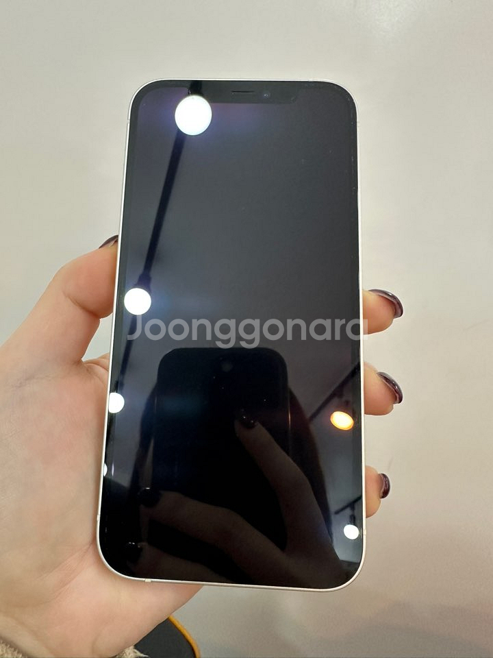 A급)아이폰12 화이트 64GB/82%/ H576--4