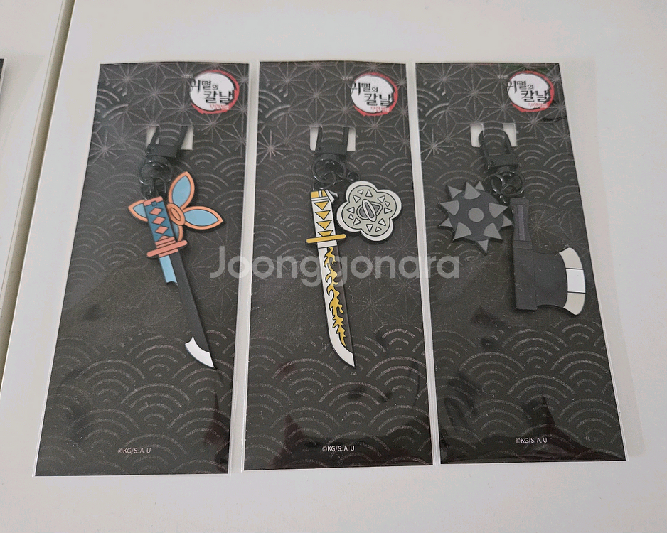 (정품)귀멸의칼날 일륜도키링 3개일괄 젠이츠 시노부 교메이--0