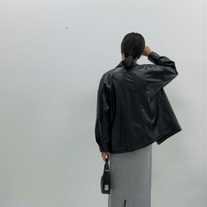 꺌랑 레더자켓 블랙 스몰