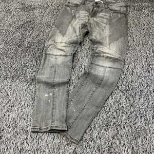 피에르 발망 바이커진 청바지 데님청바지 데님팬츠 32인치