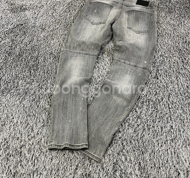 피에르 발망 바이커진 청바지 데님청바지 데님팬츠 32인치--2