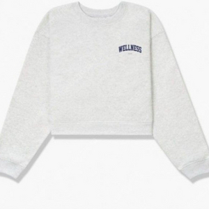 (정품) 스포티앤리치 웰니스 크롭 맨투맨 M 타낫 사장님 착용