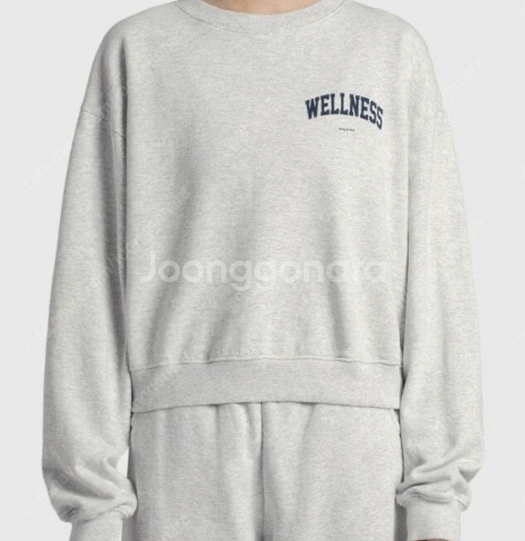 (정품) 스포티앤리치 웰니스 크롭 맨투맨 M 타낫 사장님 착용--1