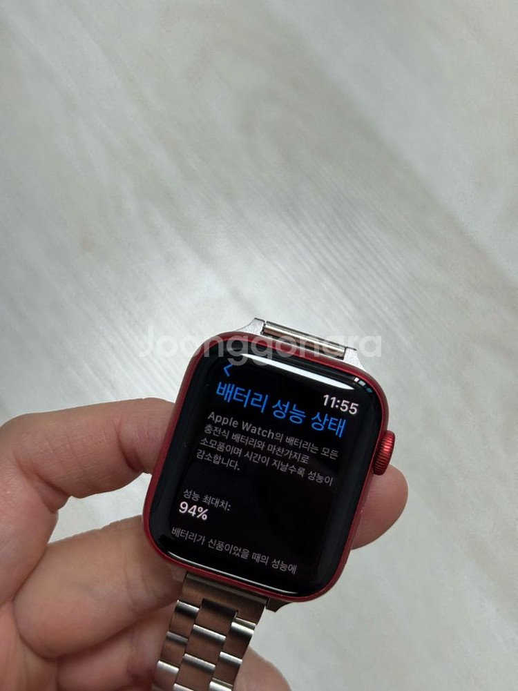 애플워치6 40mm gps 배터리94--2