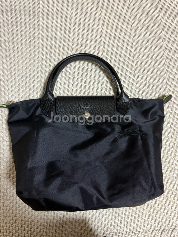 (택포) 롱샴 르 플리아쥬 그린S 스몰 탑 핸들--1