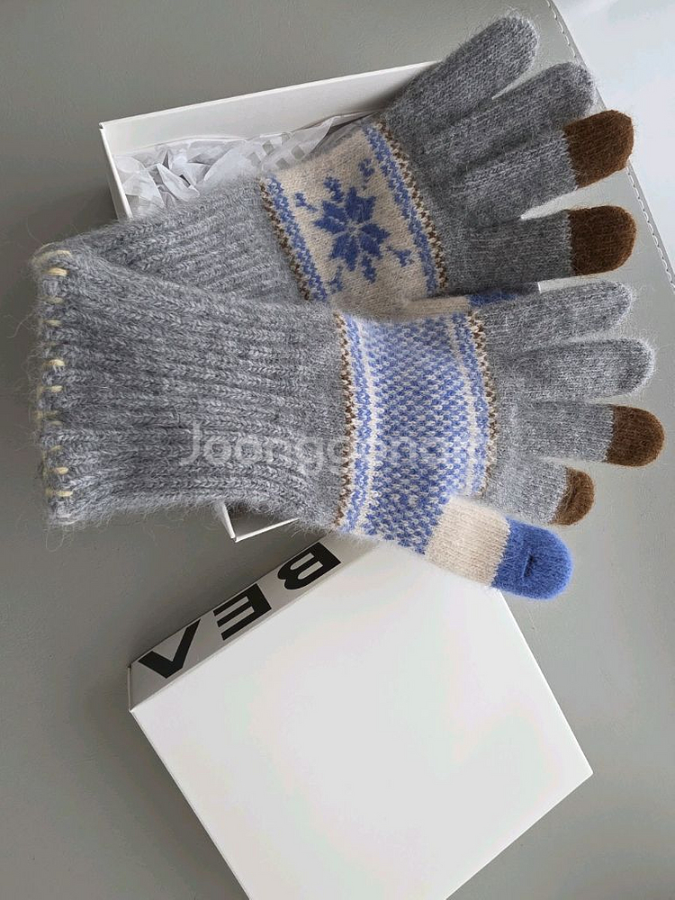 Beaker 노르딕 패턴 장갑 (미사용)--0