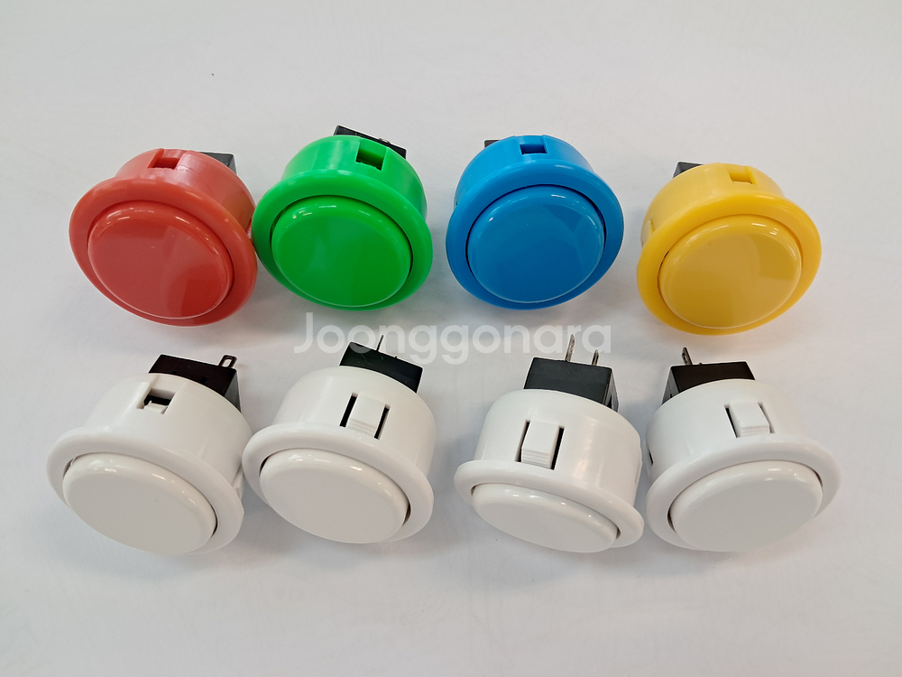 세이미츠 30mm 아케이드 버튼 8개 세트 택포--0