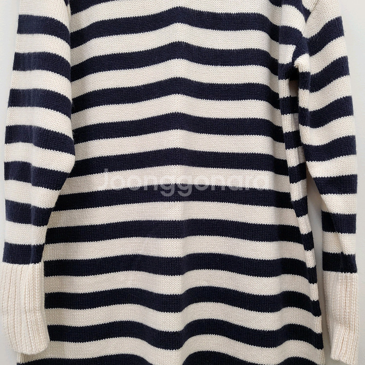 자라 스트라이프 니트 롱 원피스--2