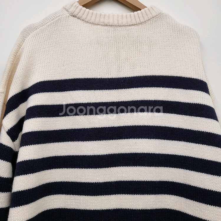 자라 스트라이프 니트 롱 원피스--6