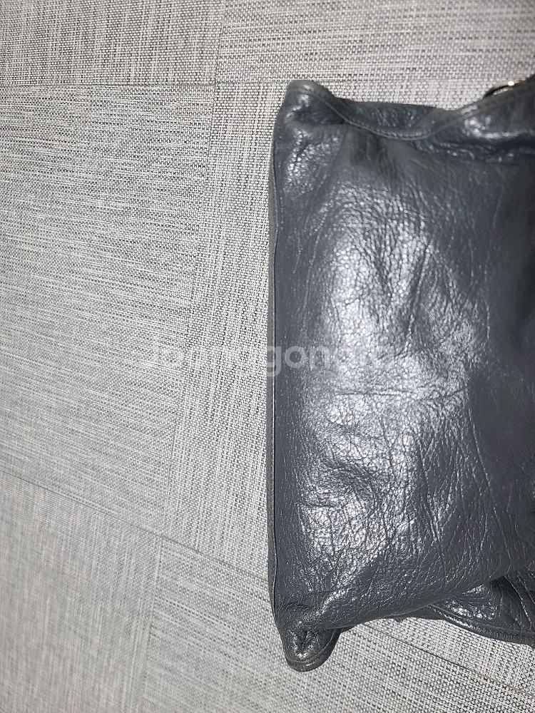 발렌시아가 모터백 미디움 숄더백 시티백 토트백 그레이--3