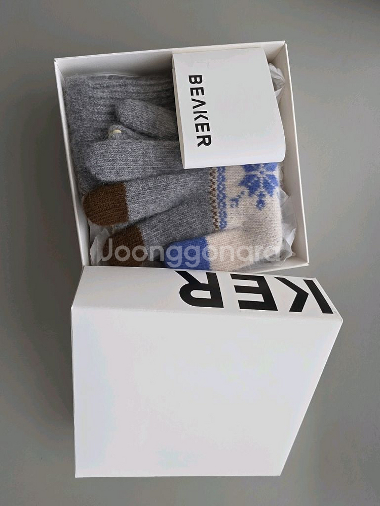 Beaker 노르딕 패턴 장갑 (미사용)--3