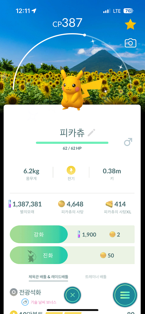 포켓몬고 가고시마 배경 이로치 피카츄 판매--0