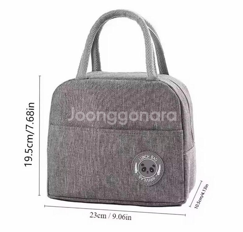 보냉 단열 가방 데일리 가방 그레이 블루 새상품--1