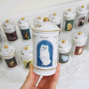 앤틱 레녹스 고양이 양념통 18세트(귀함)