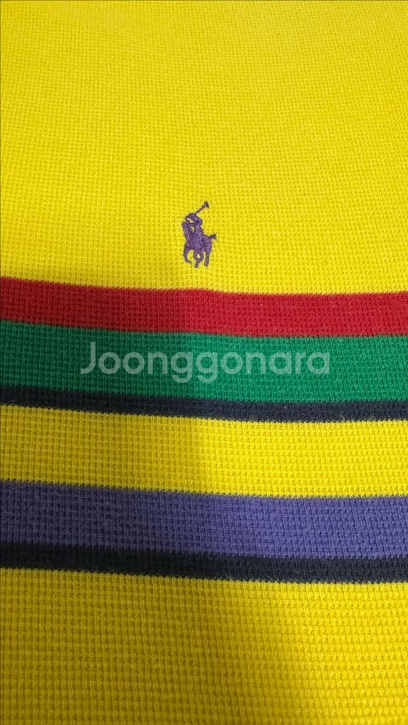 폴로 랄프로렌 컬러블록 반팔 폴로셔츠--6