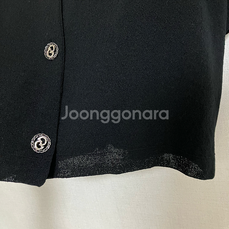 시슬리 브이넥 크롭 반팔 가디건--2