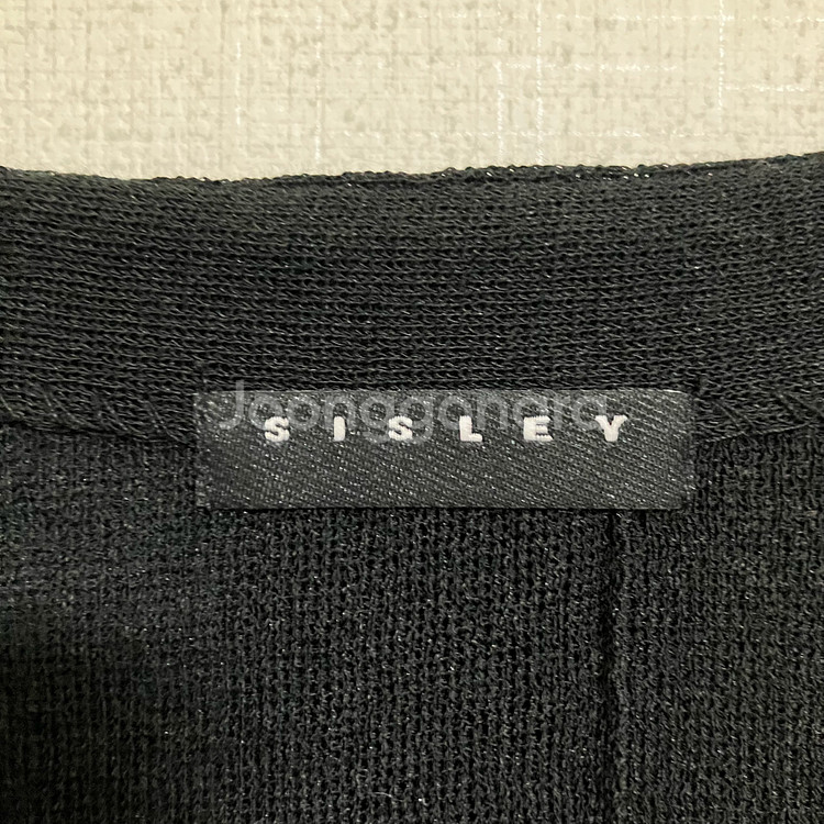 시슬리 브이넥 크롭 반팔 가디건--5