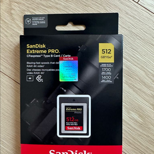 정품 샌디스크 CFexpress B 512G (미개봉)