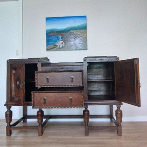 엔틱 영국 사이드보드