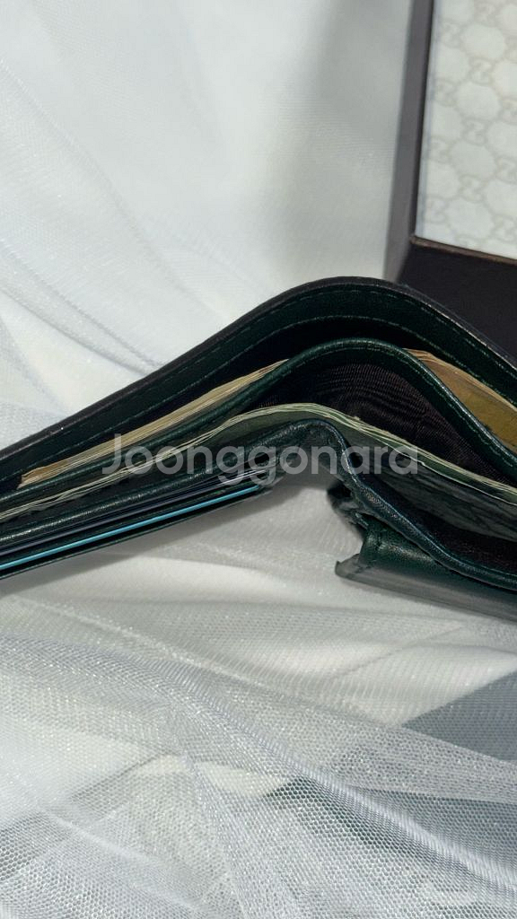 구찌 마이크로시마 반지갑 그린--3