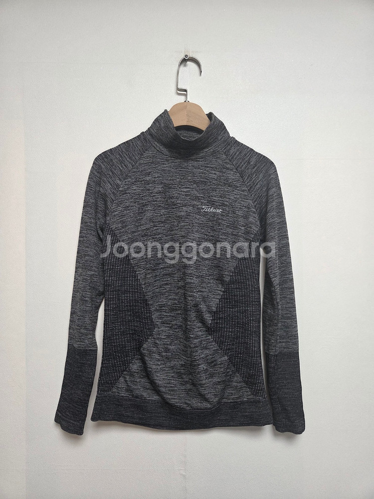 타이틀리스트 여성 골프 반목폴라 긴팔티 그레이(S)--0