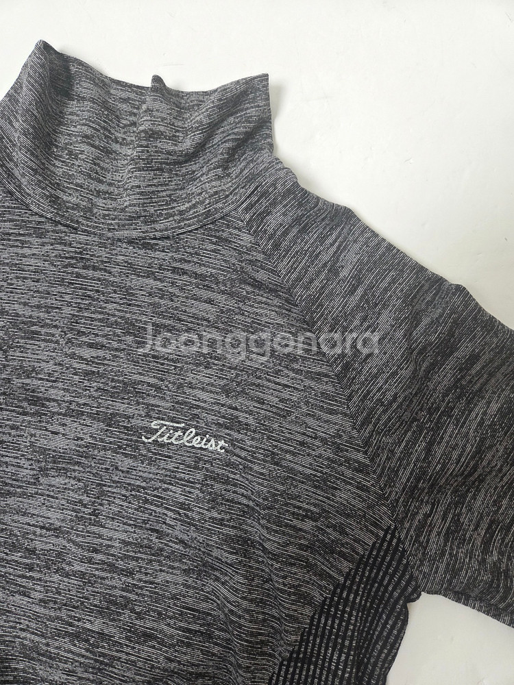 타이틀리스트 여성 골프 반목폴라 긴팔티 그레이(S)--7