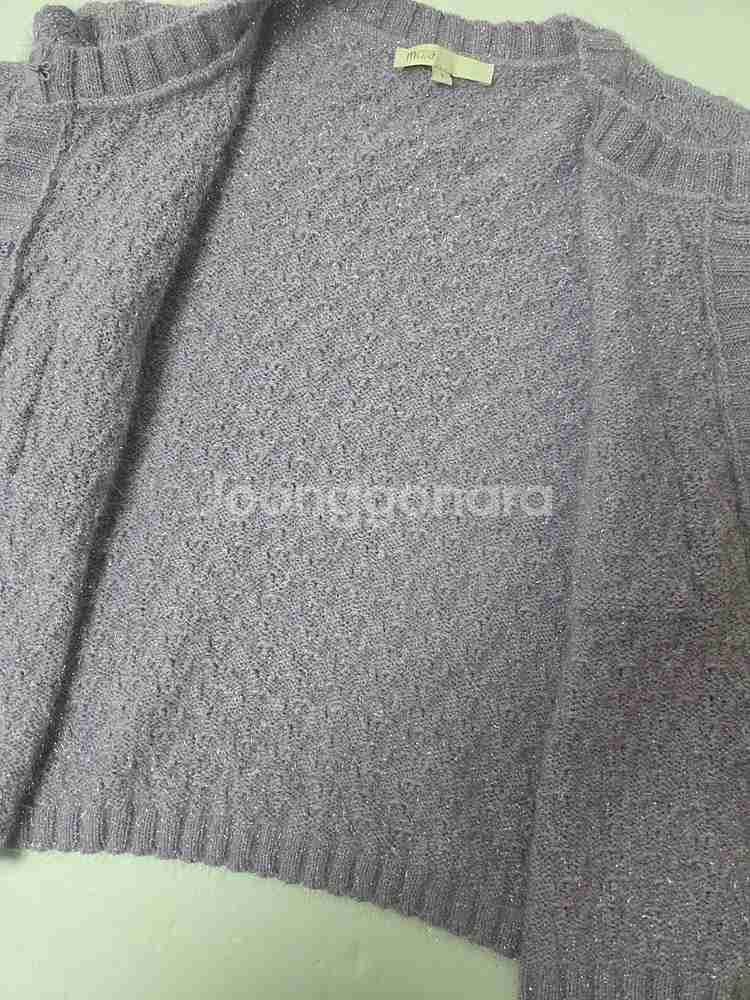 마쥬 쥬얼버튼 글리터 니트 가디건 연퍼플(XS)--3