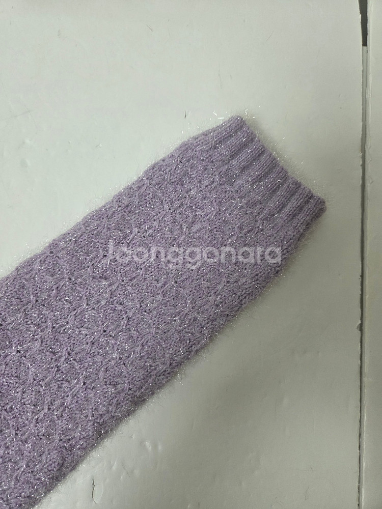 마쥬 쥬얼버튼 글리터 니트 가디건 연퍼플(XS)--2