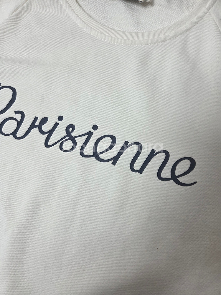 메종키츠네 여성 파리지앵 맨투맨 화이트(L)--7