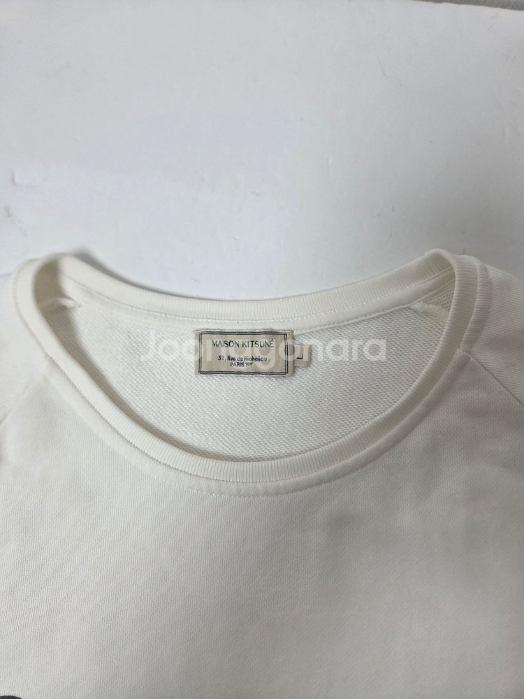 메종키츠네 여성 파리지앵 맨투맨 화이트(L)--3