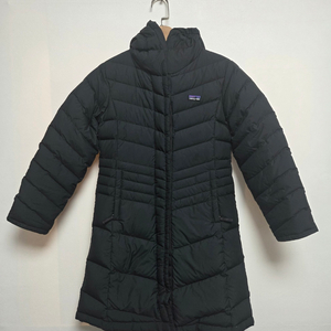 파타고니아 키즈 여아 다운 롱패딩 블랙(M/10Y)