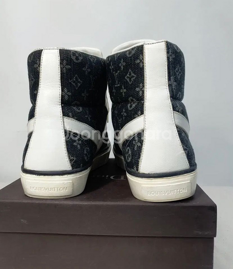 [정품] 루이비통 모노그램 하이탑 레더 스니커즈 265--2