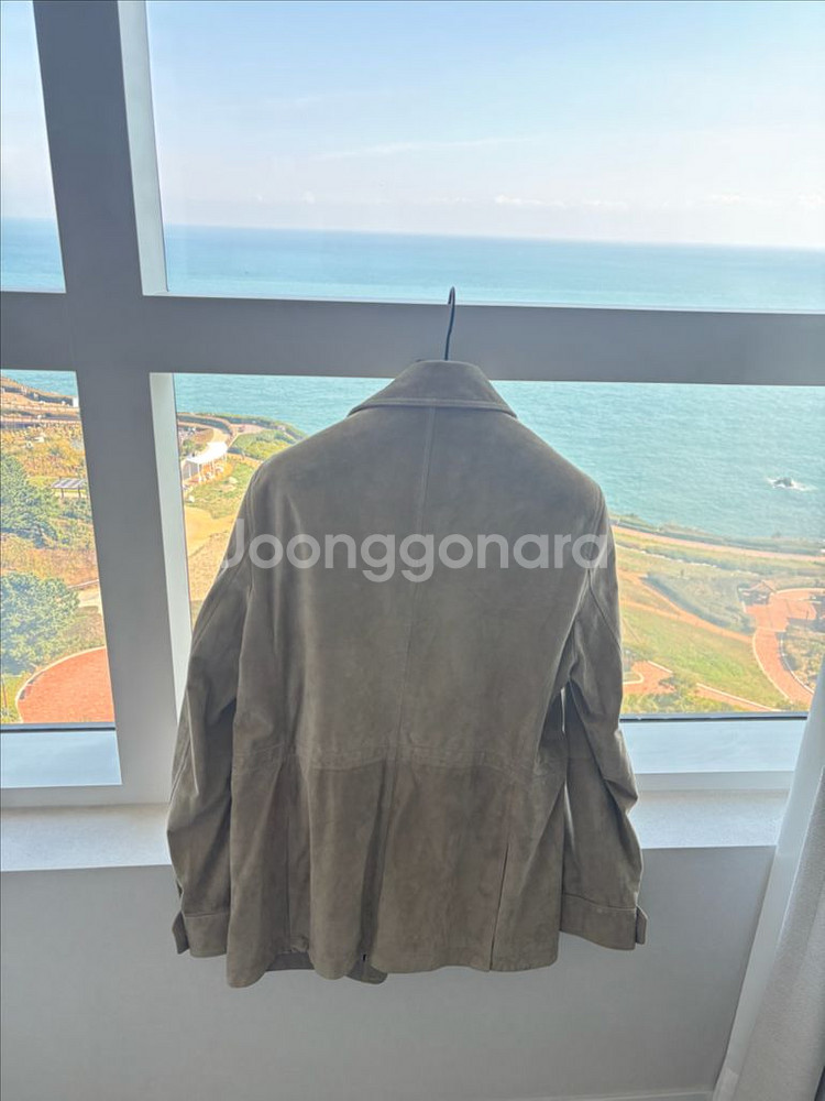 맨온더분 스웨이드 셔츠 자켓 (천연가죽 100프로)--1