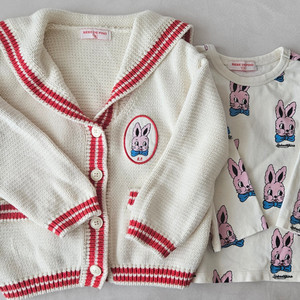 베베드피노 라팡가디건+상의티셔츠 100