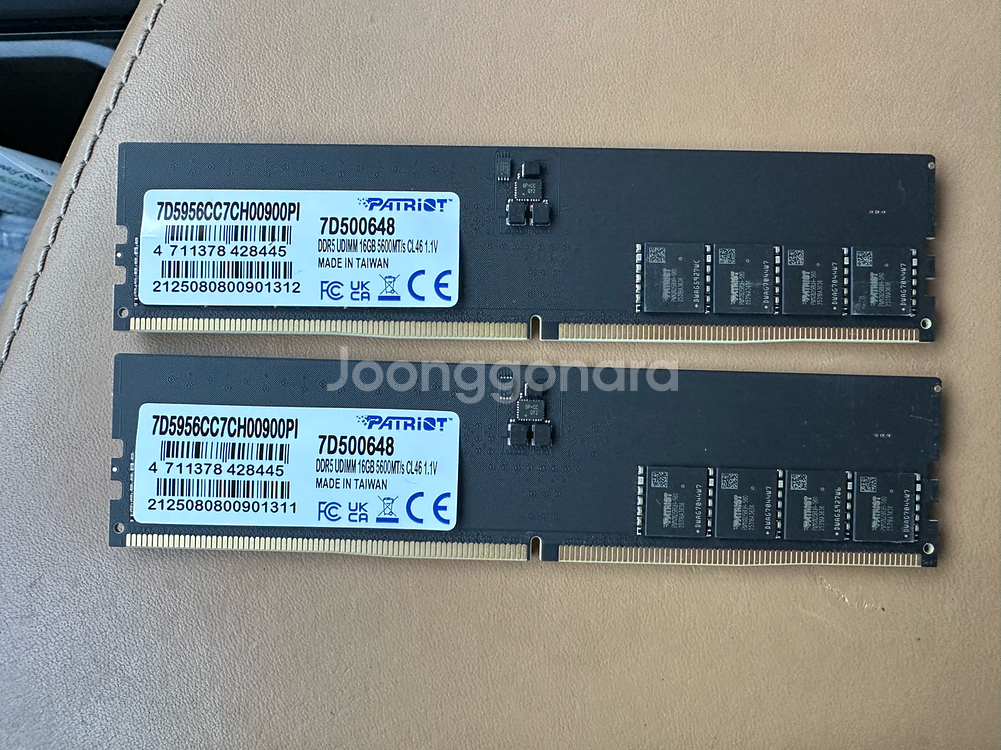 하이닉스칩 PATRIOT DDR5 16GB 5600MHz X 2개(32GB) / 하이닉스모듈 메모리RAM--1