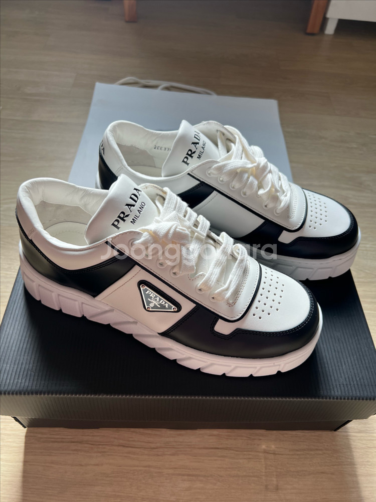 프라다 남성 스니커즈 운동화 2EE378 화이트/블랙 9--1