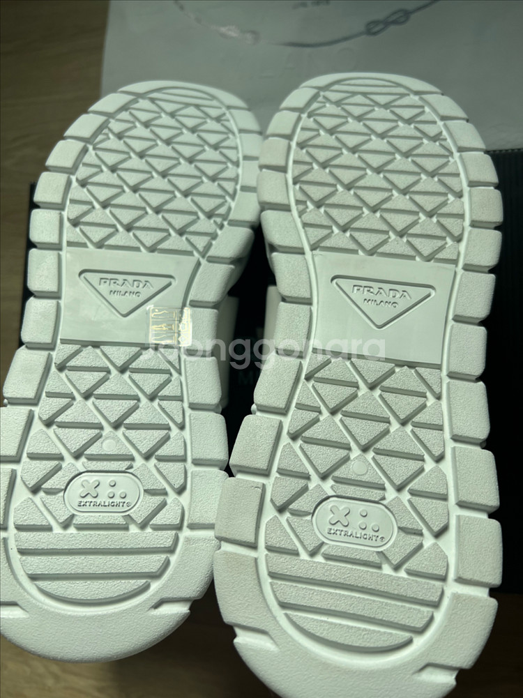 프라다 남성 스니커즈 운동화 2EE378 화이트/블랙 9--6