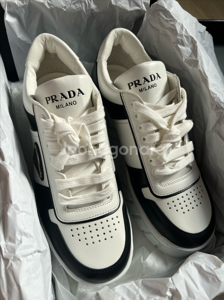 프라다 남성 스니커즈 운동화 2EE378 화이트/블랙 9--3