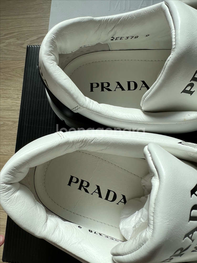 프라다 남성 스니커즈 운동화 2EE378 화이트/블랙 9--5