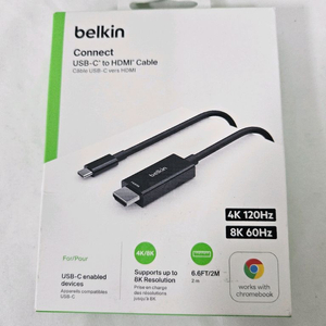벨킨 USB C to HDMI 2M 케이블 미사용 새상품