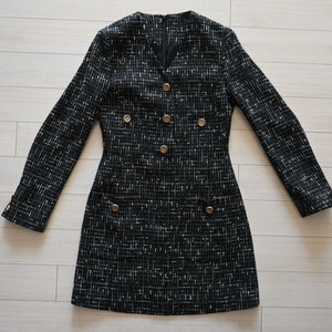 유어네임히얼 트위드 원피스 겨울 하객룩