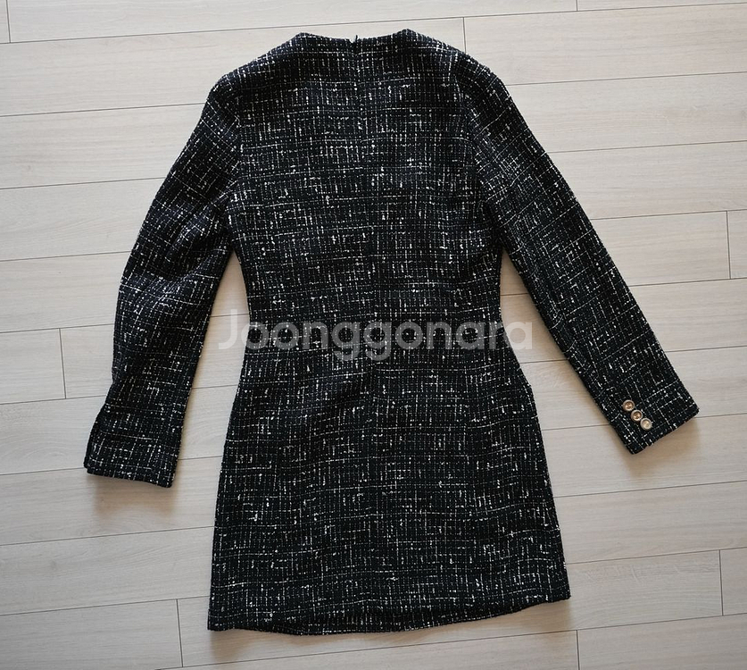 유어네임히얼 트위드 원피스 겨울 하객룩--1