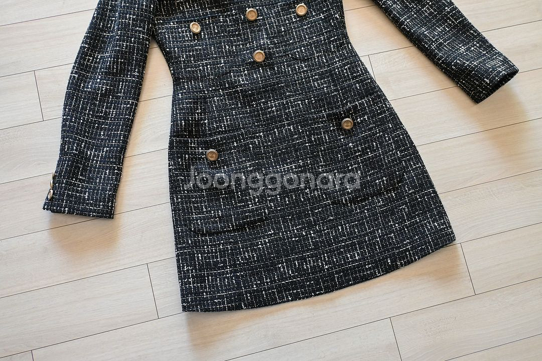 유어네임히얼 트위드 원피스 겨울 하객룩--3