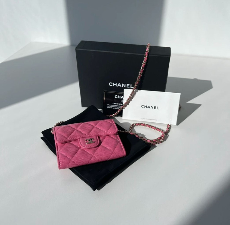 샤넬 캐비어 아코디언 Woc 핑크 이미지