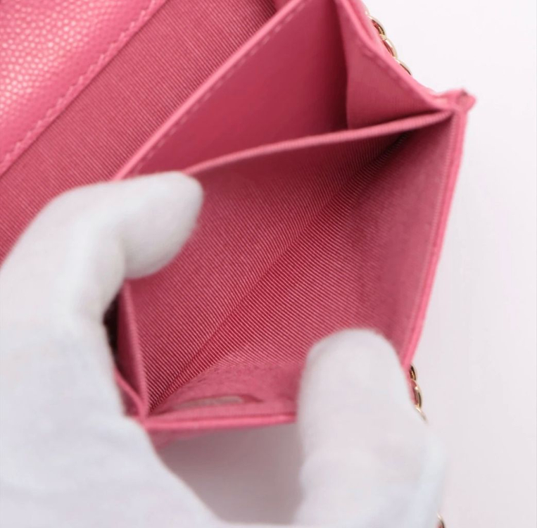 샤넬 캐비어 아코디언 Woc 핑크 이미지