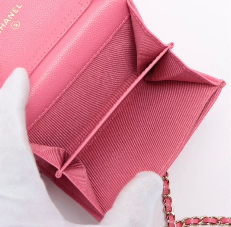 샤넬 캐비어 아코디언 Woc 핑크 이미지