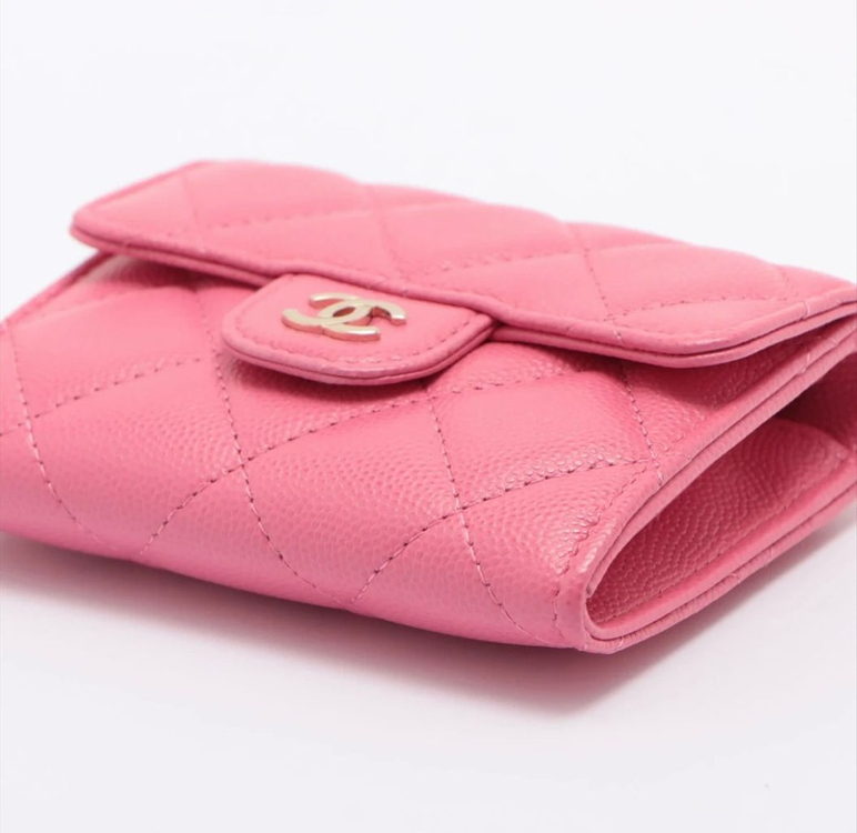 샤넬 캐비어 아코디언 Woc 핑크 이미지